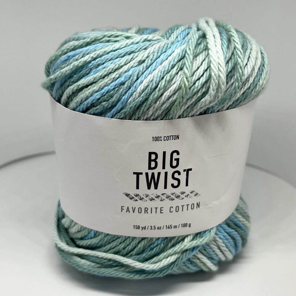 Big Twist Favorite Cotton Yarn, Sea Turtle Splash